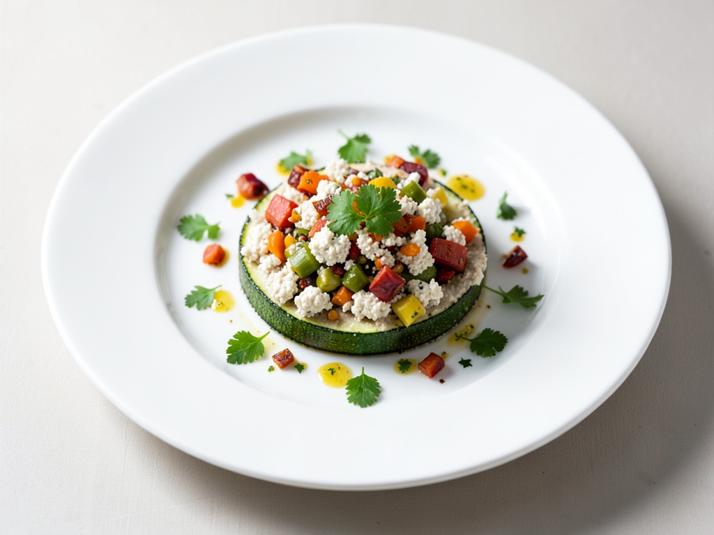 Zucchine ripiene con quark e verdure