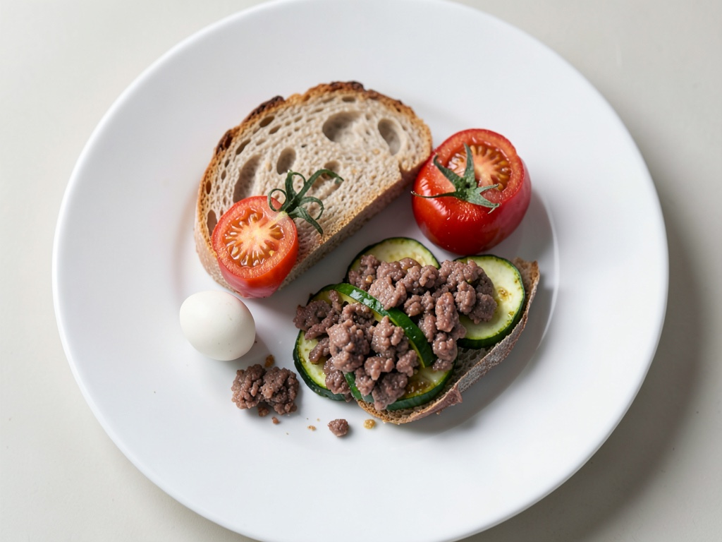 Courgettes farcies à la viande hachée dans une sauce tomate