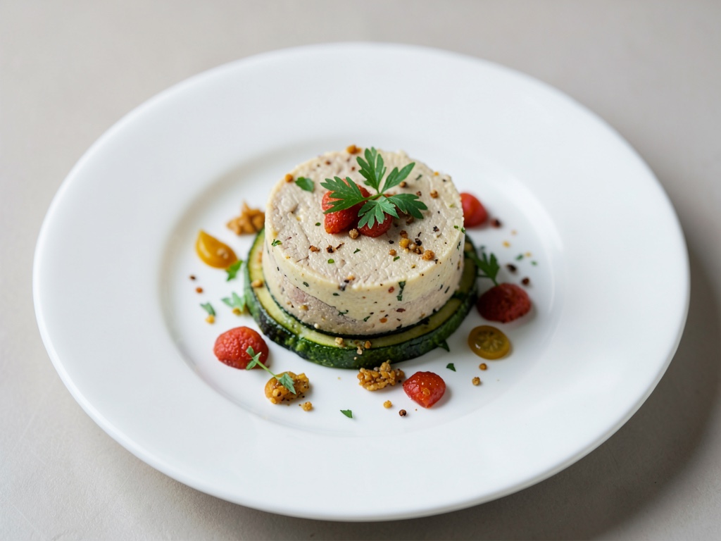 Frische Zucchini-Quark-Terrine