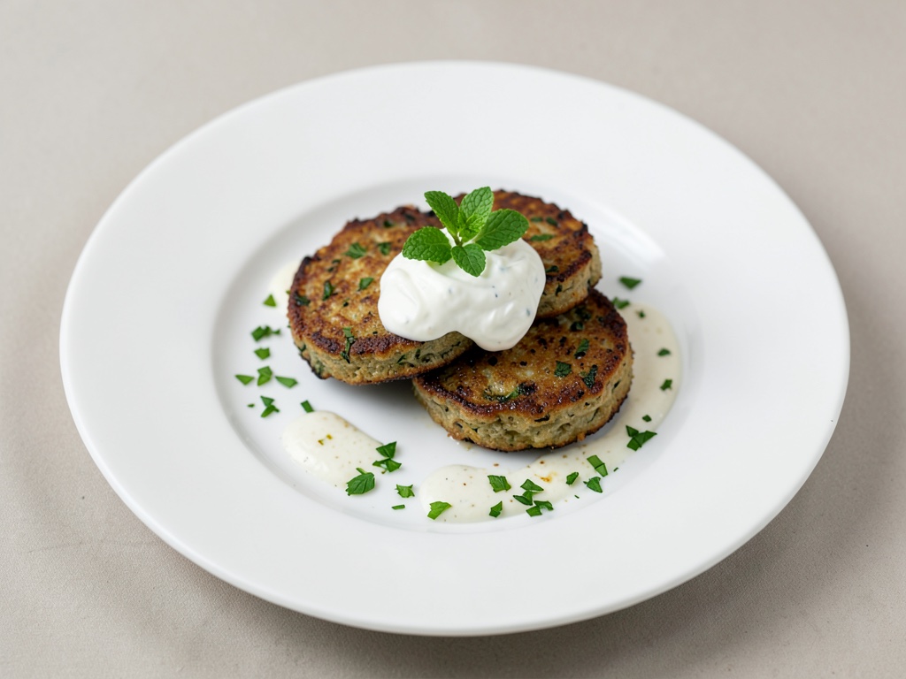 Frittelle di Zucca Croccanti con Yogurt al Menta