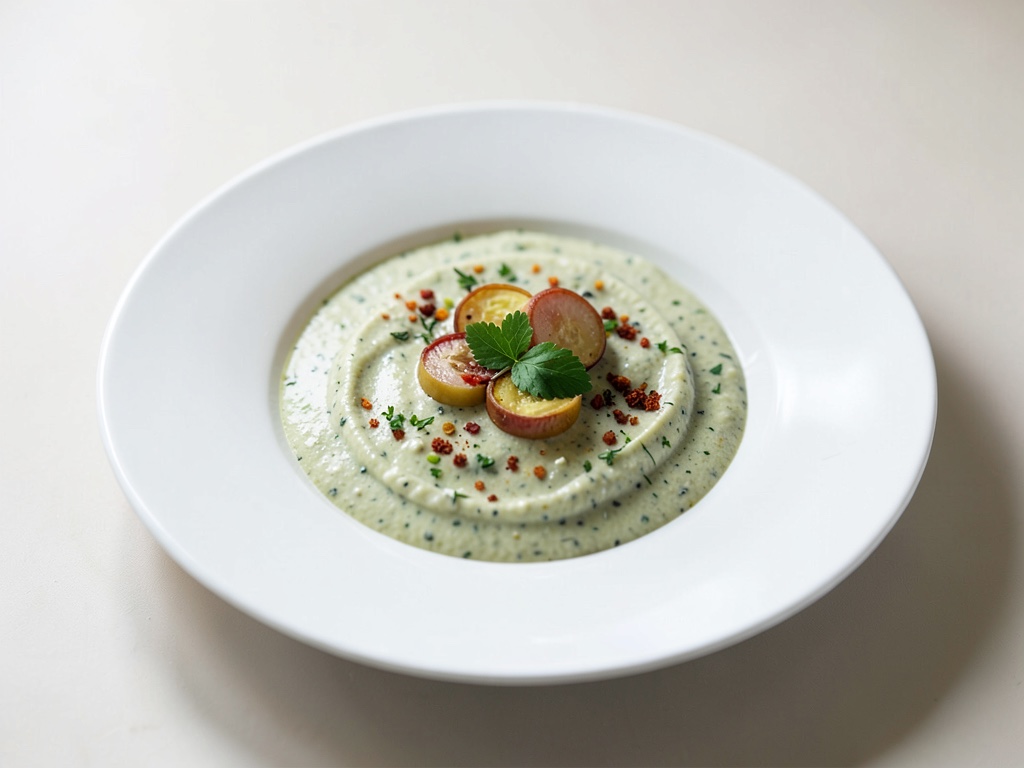Zuppa fredda di zucchine e yogurt