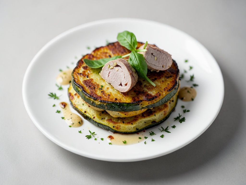 Crocchette croccanti di zucchine e patate con involtini di tacchino