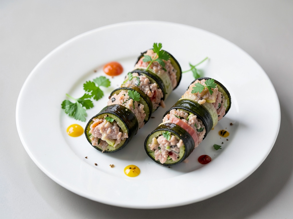 Thunfisch-Zucchini-Röllchen