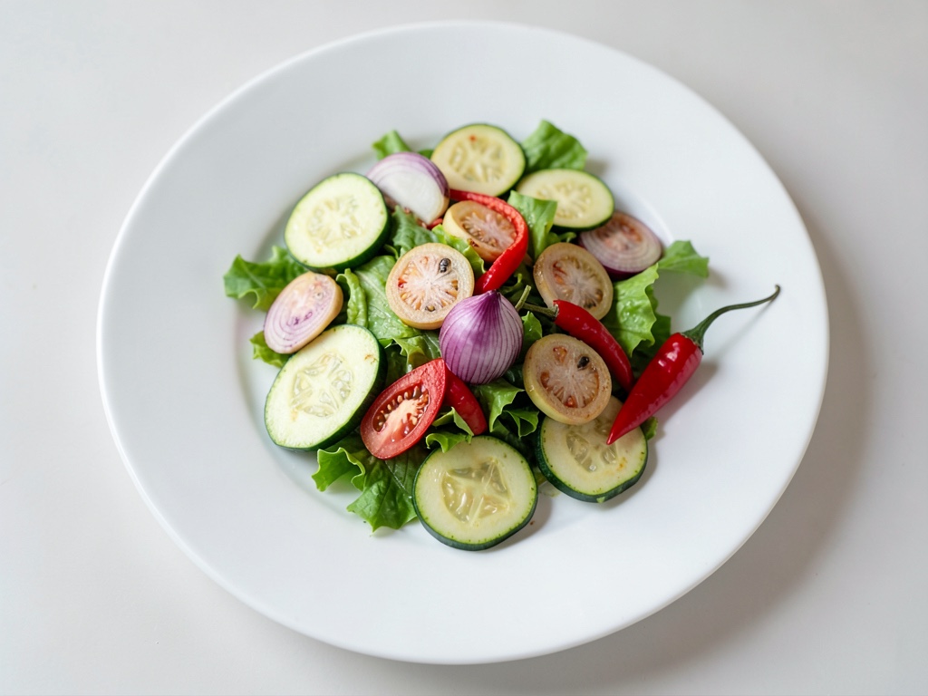 Insalata fresca di zucchine e gamberi