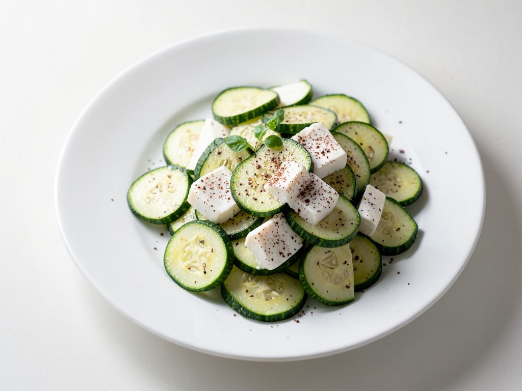 Ensalada de calabacín con mozzarella