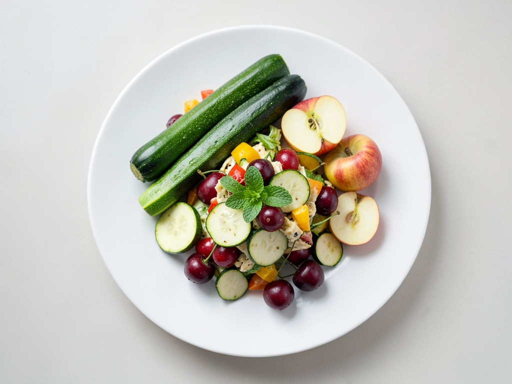 Insalata estiva fresca di zucchine
