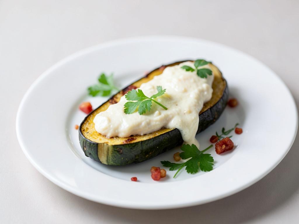 Zucchine cave con ripieno cremoso al formaggio