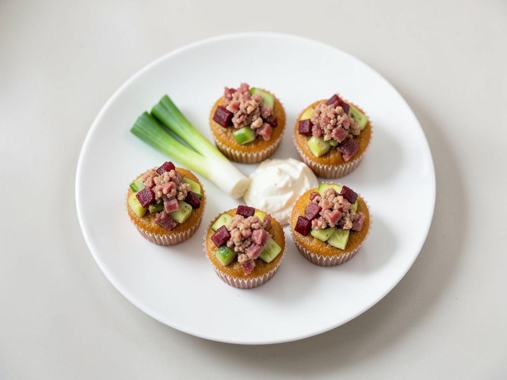 Muffin croccanti a cipolla e pancetta