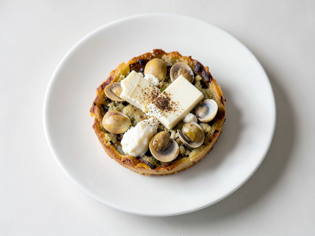 Torta di cipolle con cozze
