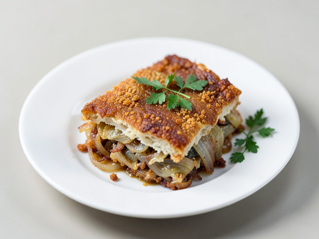 Torta croccante di cavolo e cipolla