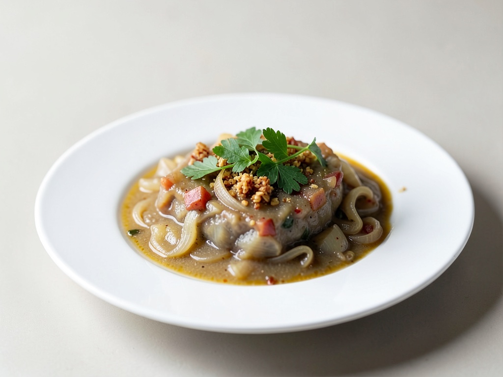 Zuppa di cipolle classica senza alcol