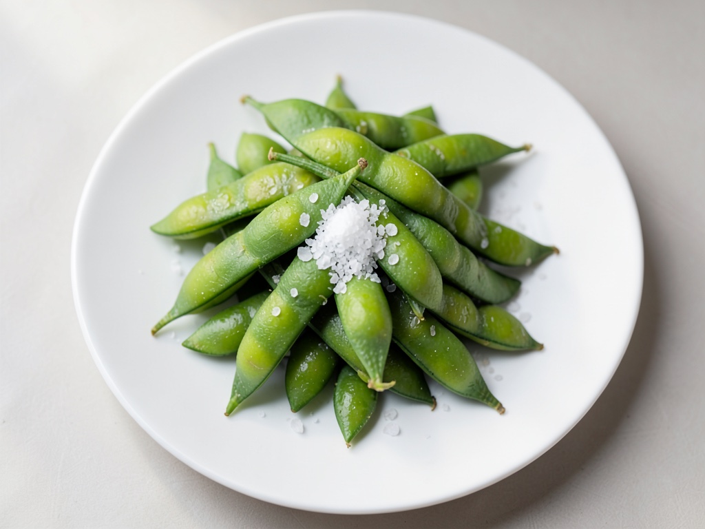 Edamame mit Meersalz