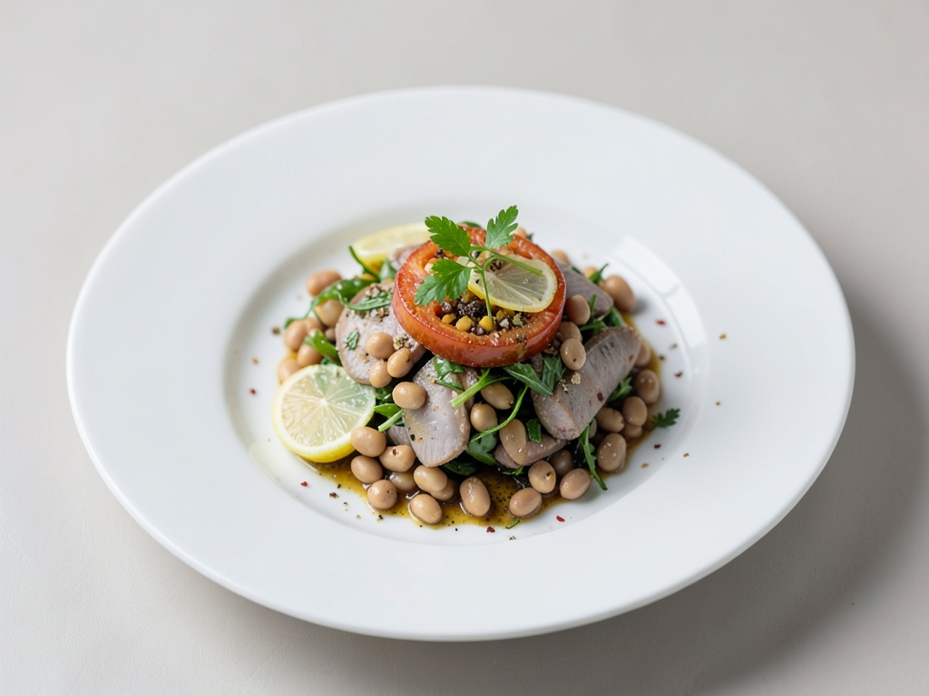Insalata di Sarde e Fagioli del Engadina al Limone