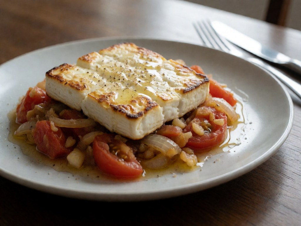 Gegrillte Feta-Pfanne