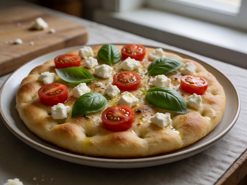 Focaccia Pomodoro Basilico