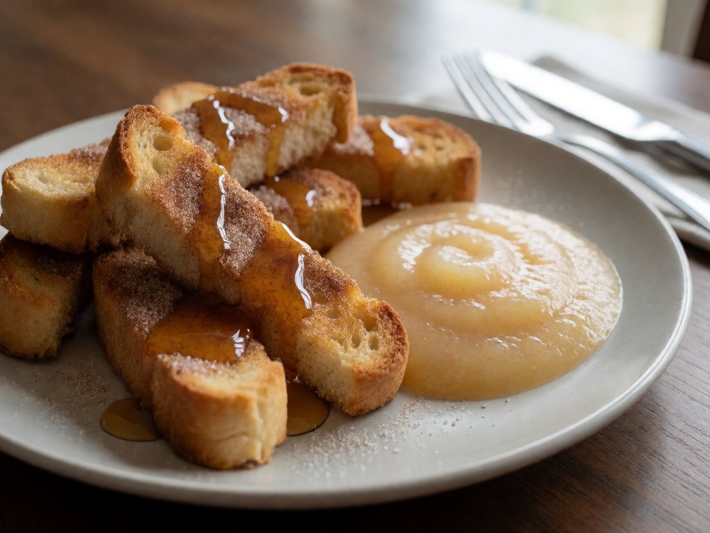 Knusprige French-Toast-Sticks aus der Heißluftfritteuse