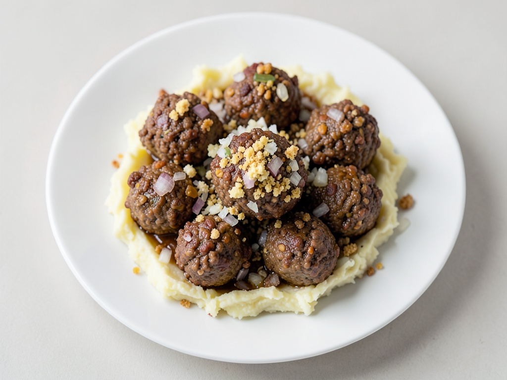 Frikadellen mit Kartoffelpüree