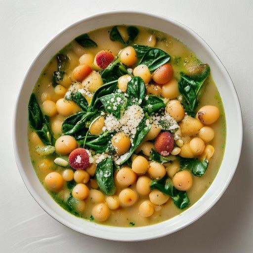Minestrone de Espinaca y Primavera