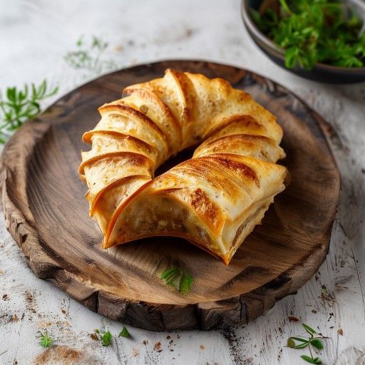 Ofen-Empanada Gallega mit Rind und Paprika