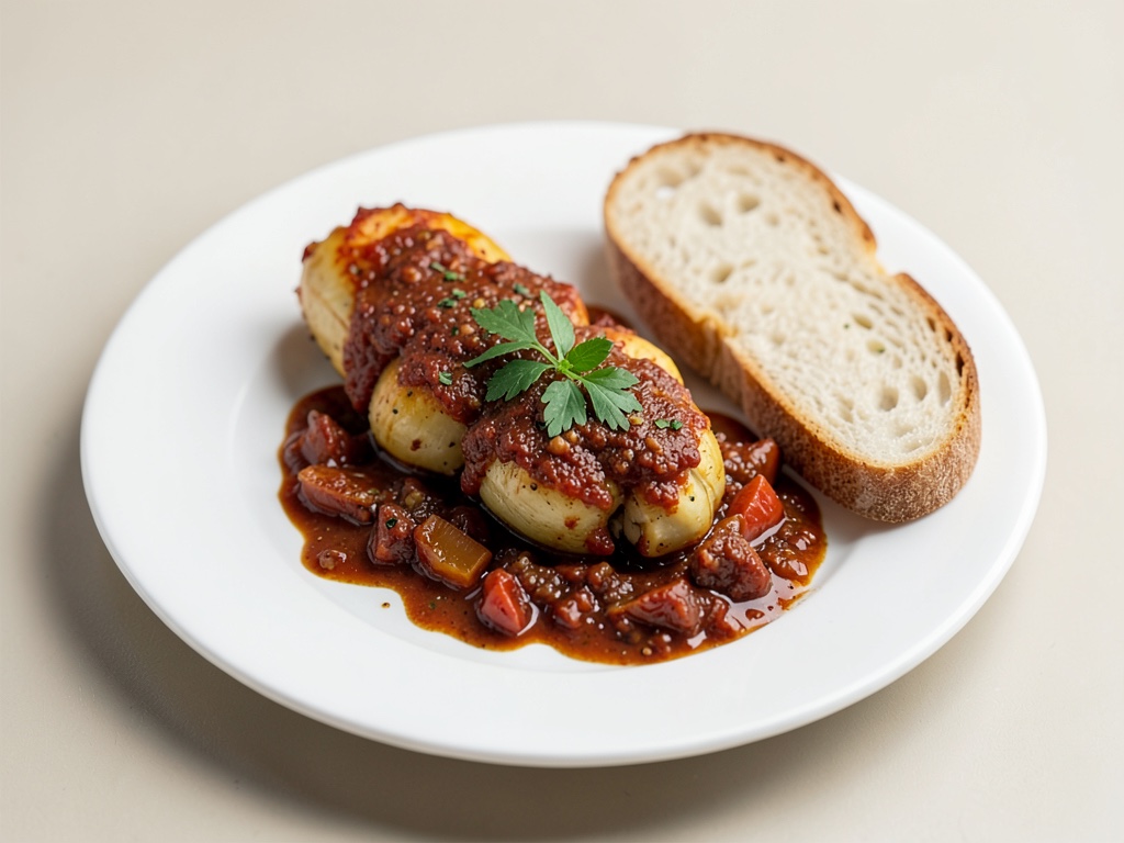 Gambas al Ajillo mit knusprigem Brot