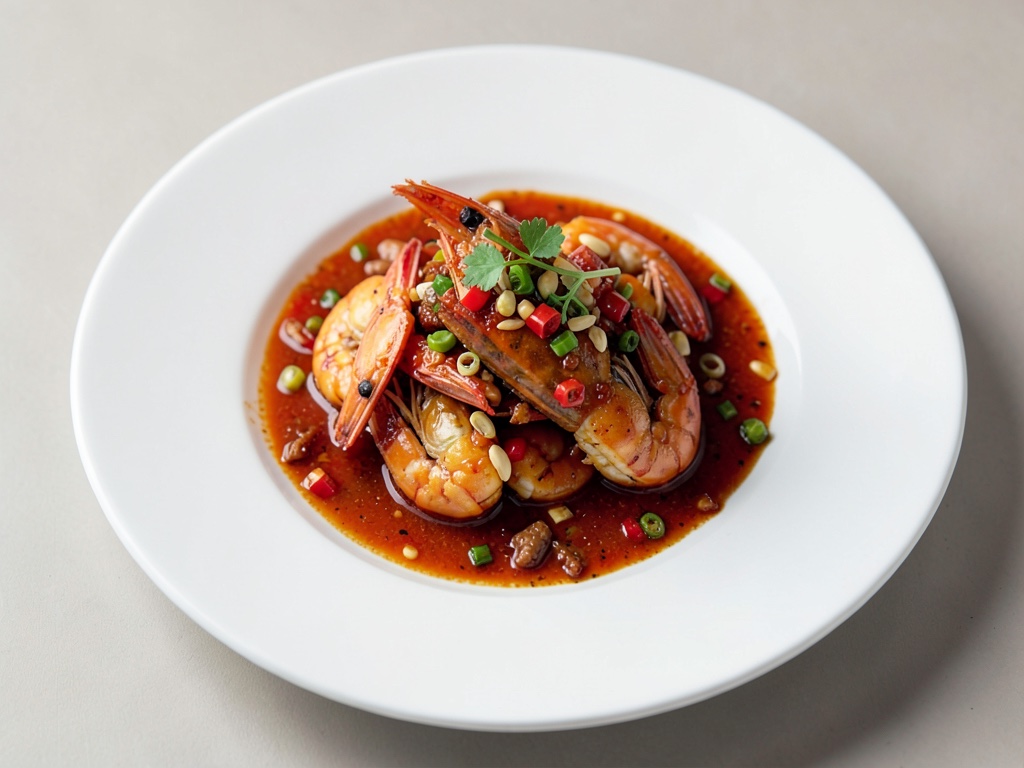 Garnelen mit Chili und Knoblauch