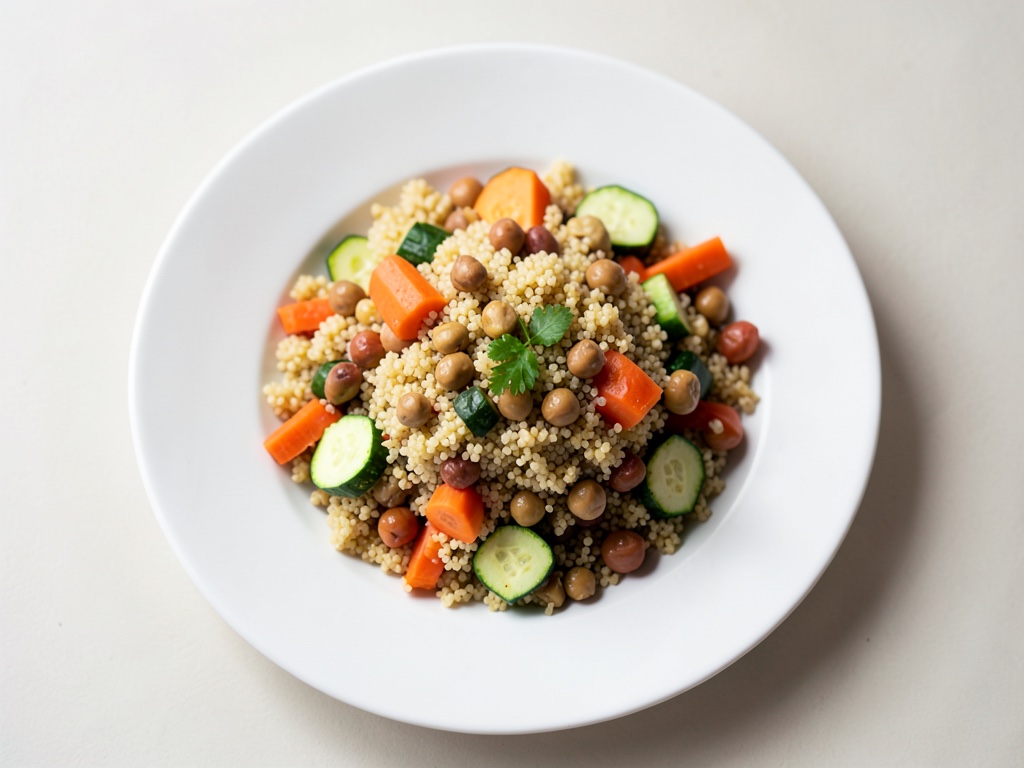 Gemüse-Couscous mit Kichererbsen