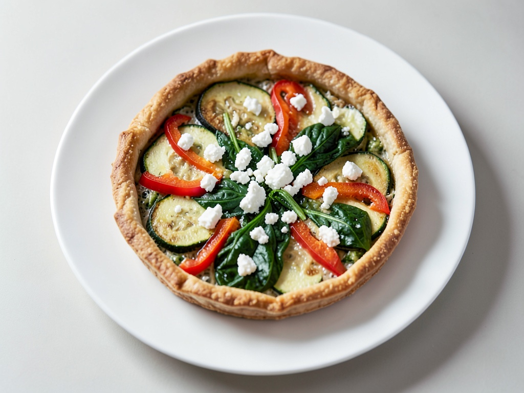 Gemüse-Quiche mit Feta