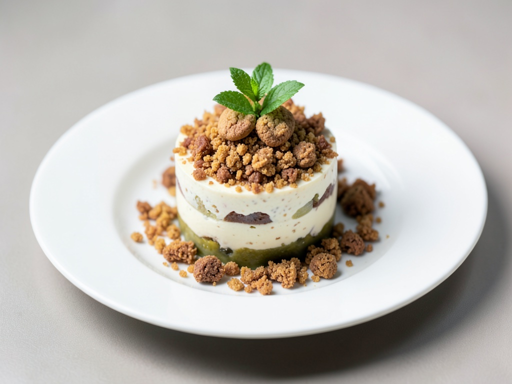 Ingwer-Joghurt Parfait mit Keksbröseln