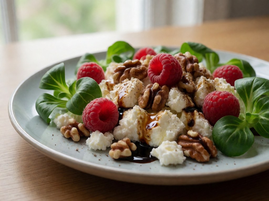 Knuspriger Ziegenkäse-Salat aus der Heißluftfritteuse