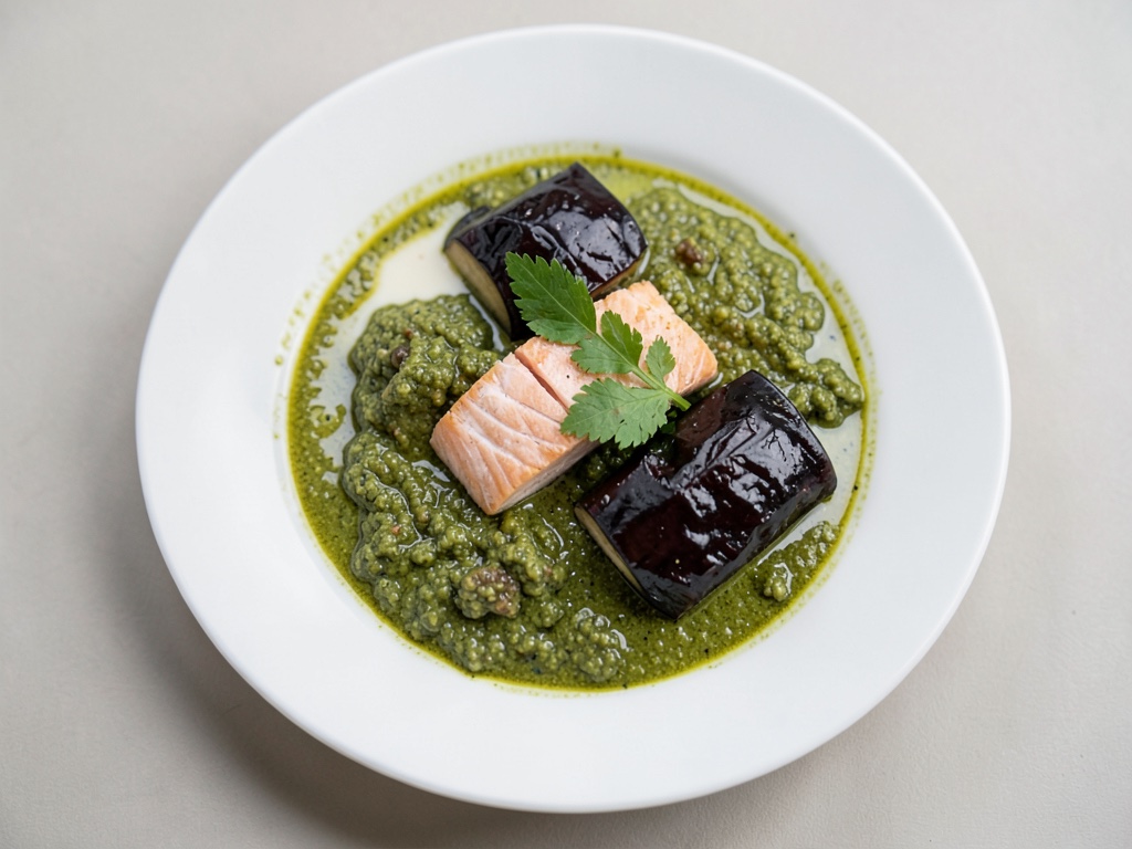 Grünes Curry mit Lachs