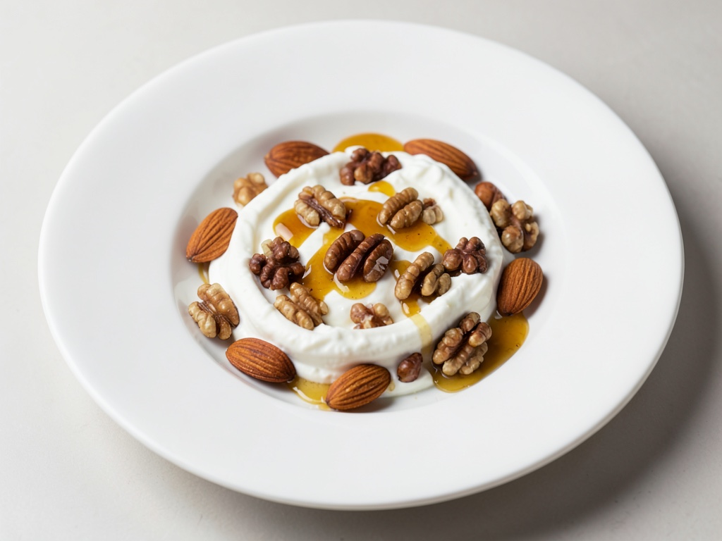 Griechischer Joghurt mit Honig und Nüssen