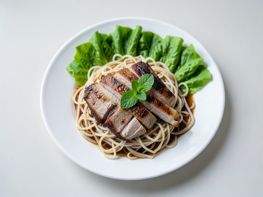 Gegrilltes Schweinefleisch mit Reisnudeln (Bún Thịt Nướng)