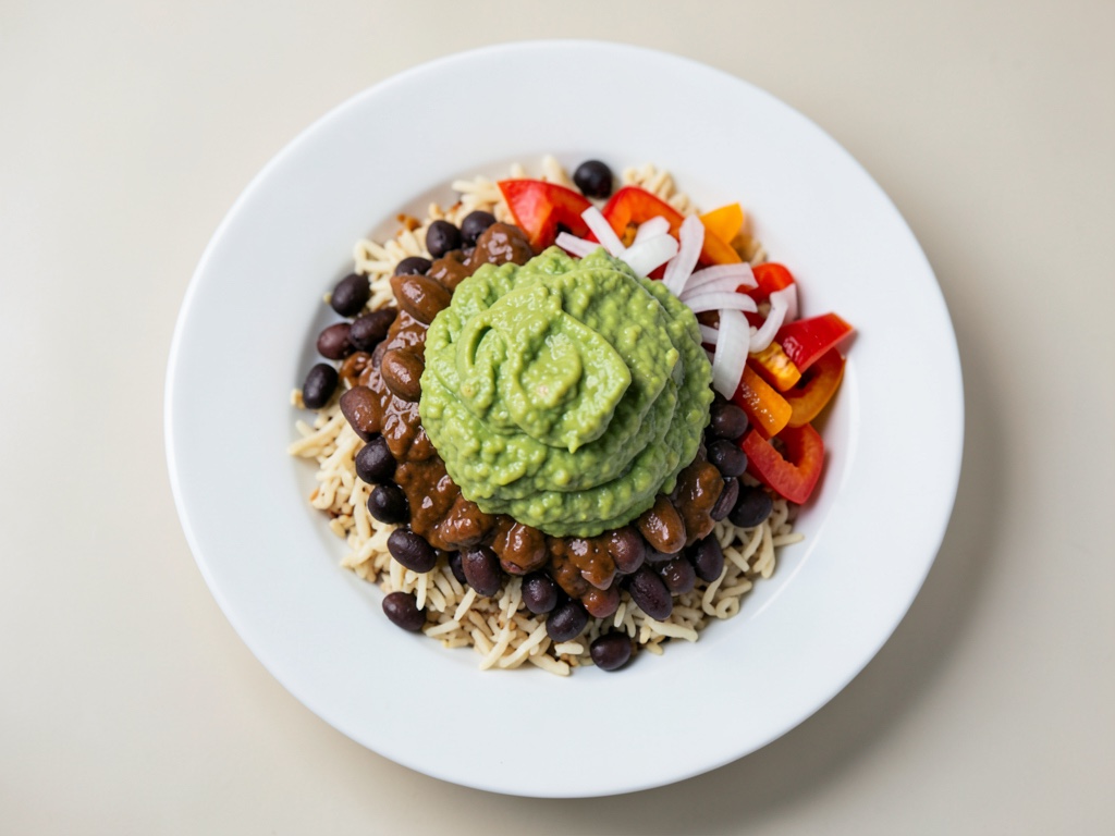 Burrito-Bowl mit Guacamole
