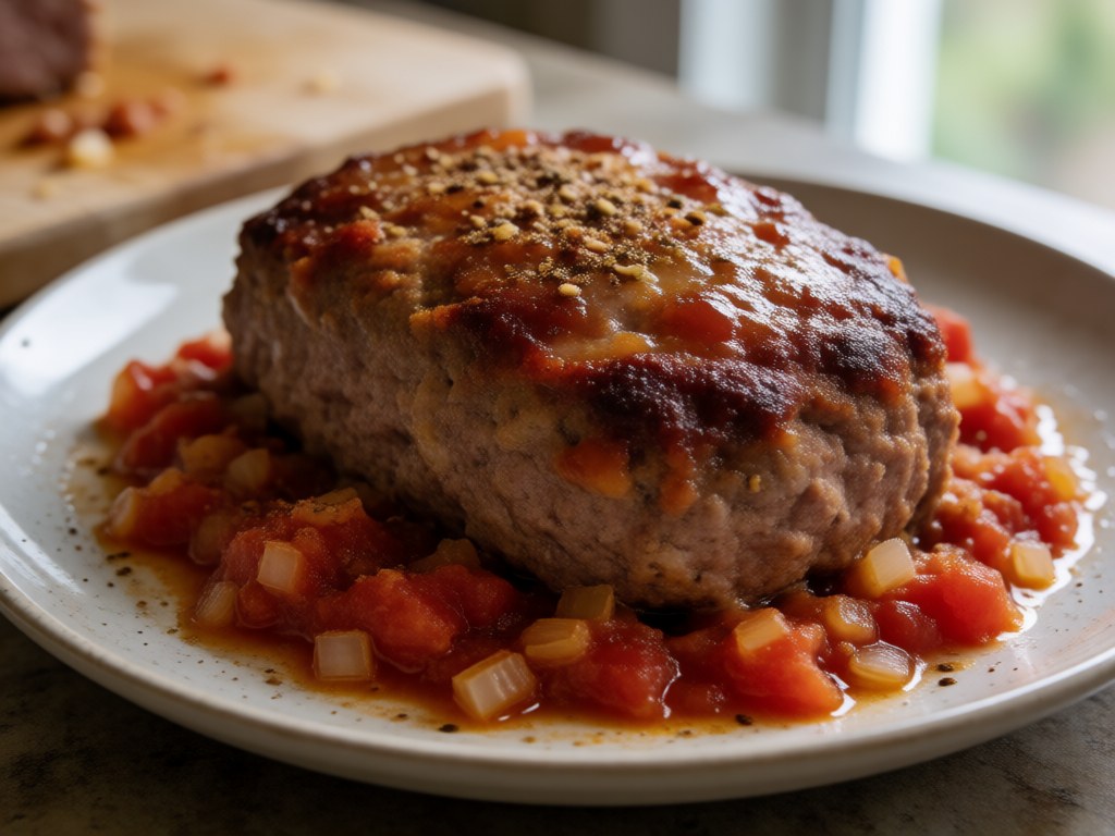 Saftiger Hackbraten aus der Heißluftfritteuse