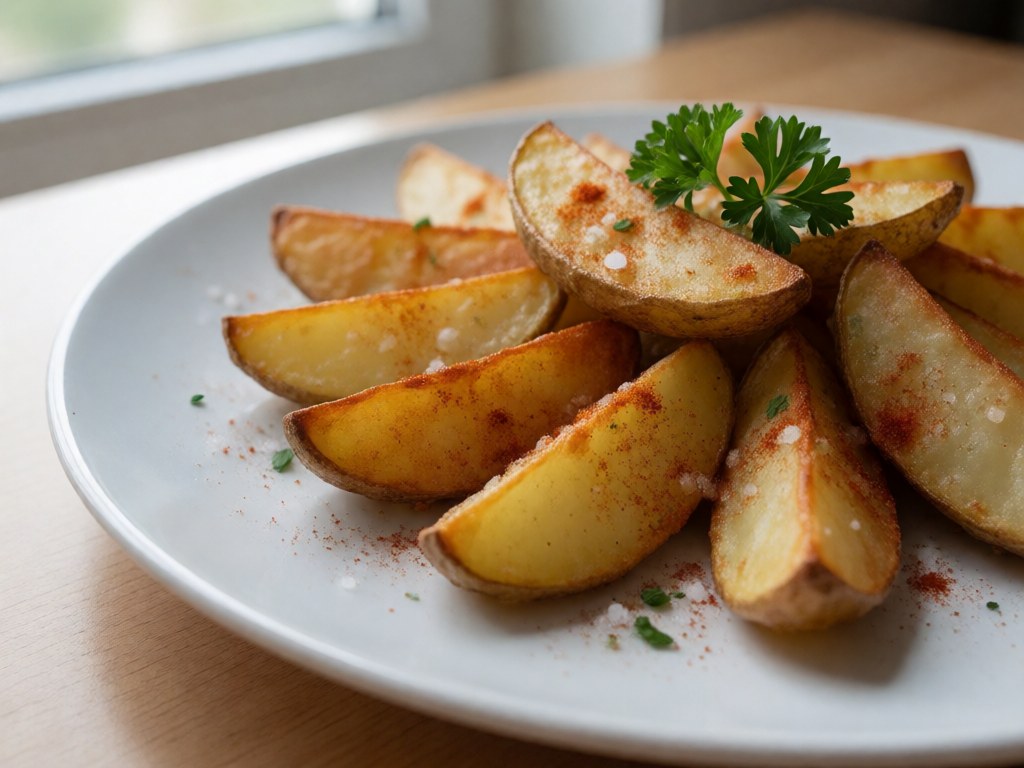 Extra knusprige Kartoffel-Wedges aus der Heißluftfritteuse