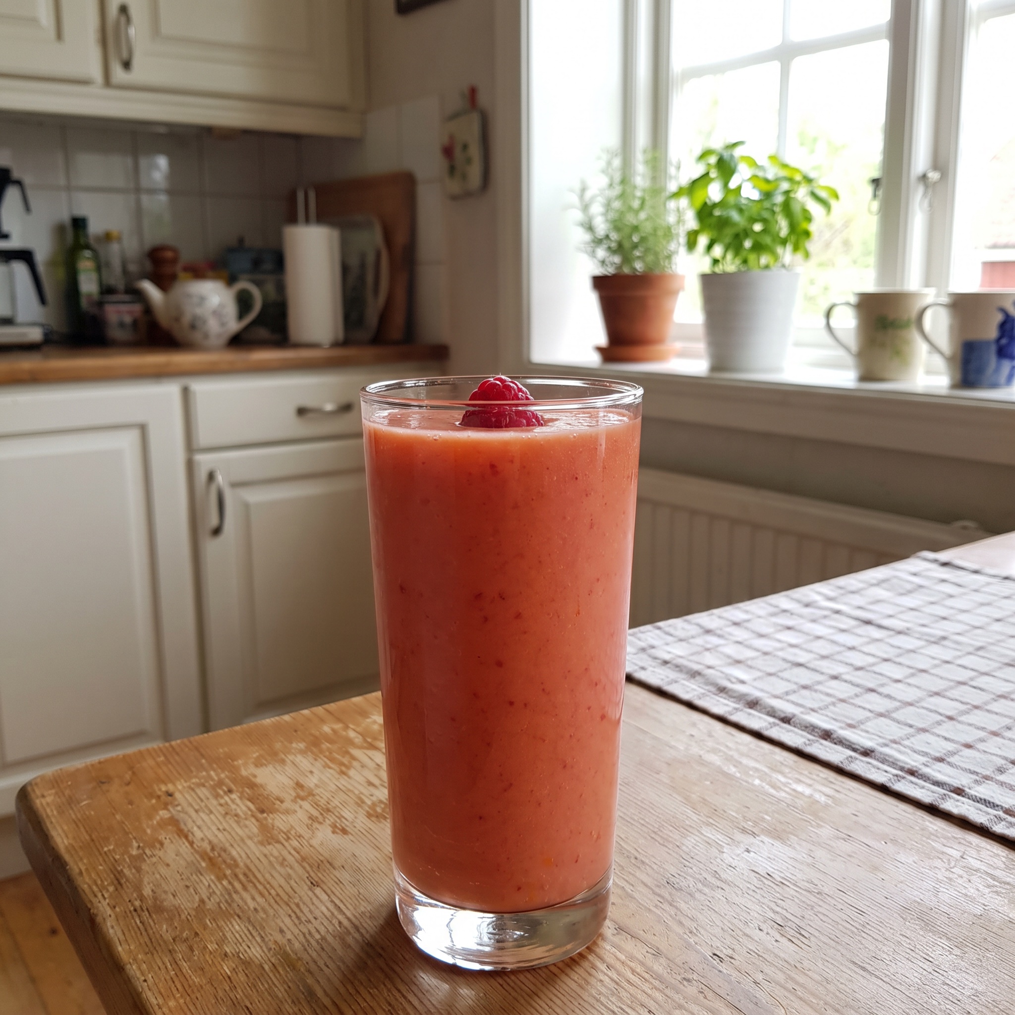 Fruchtiger Himbeer-Orangen-Drink