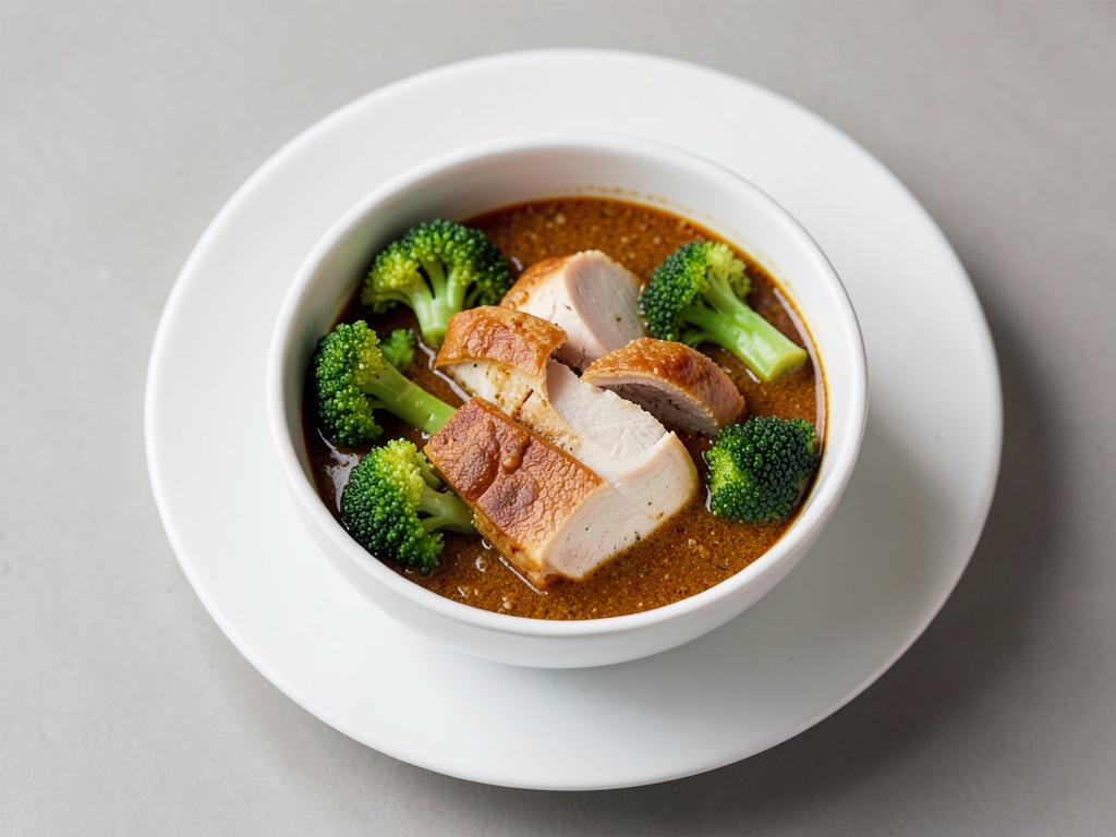 Hühnchen-Curry-Bowl mit Brokkoli