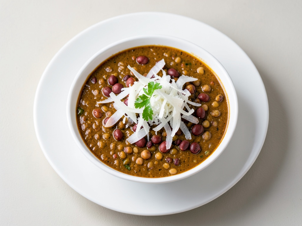 Indische Linsen-Bowl mit Curry-Geschmack