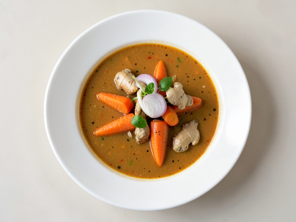 Sopa de zanahoria y jengibre