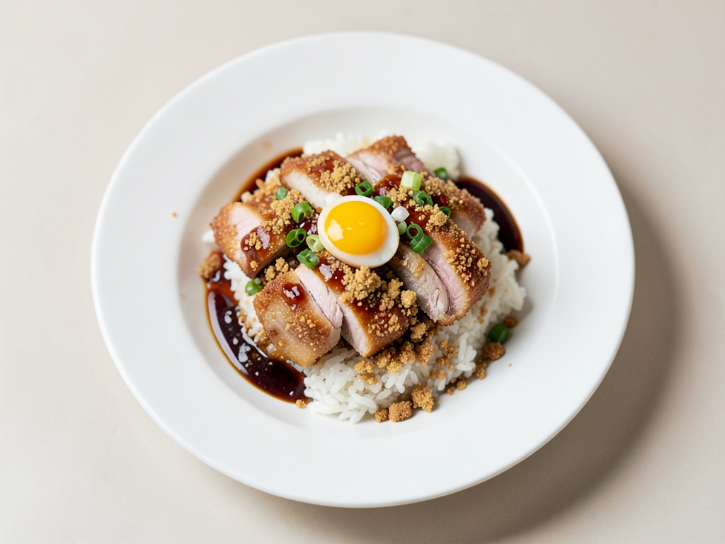 Katsudon (Schweineschnitzel-Reis-Schüssel)
