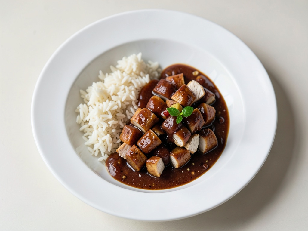 Ciotola di Pollo Teriyaki Semplice
