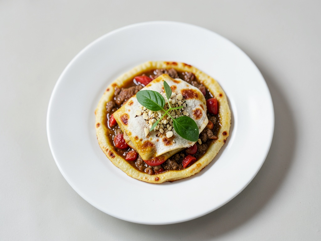 Lahmacun Crujiente con Carne