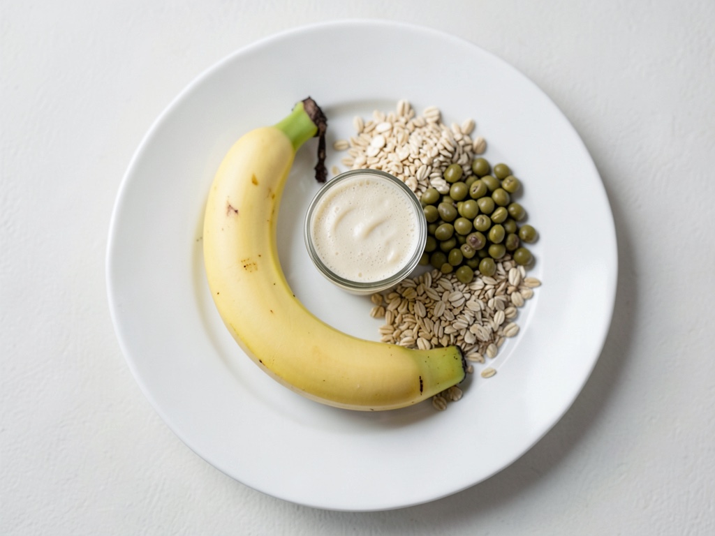 Veganer Proteinshake mit Kichererbsen