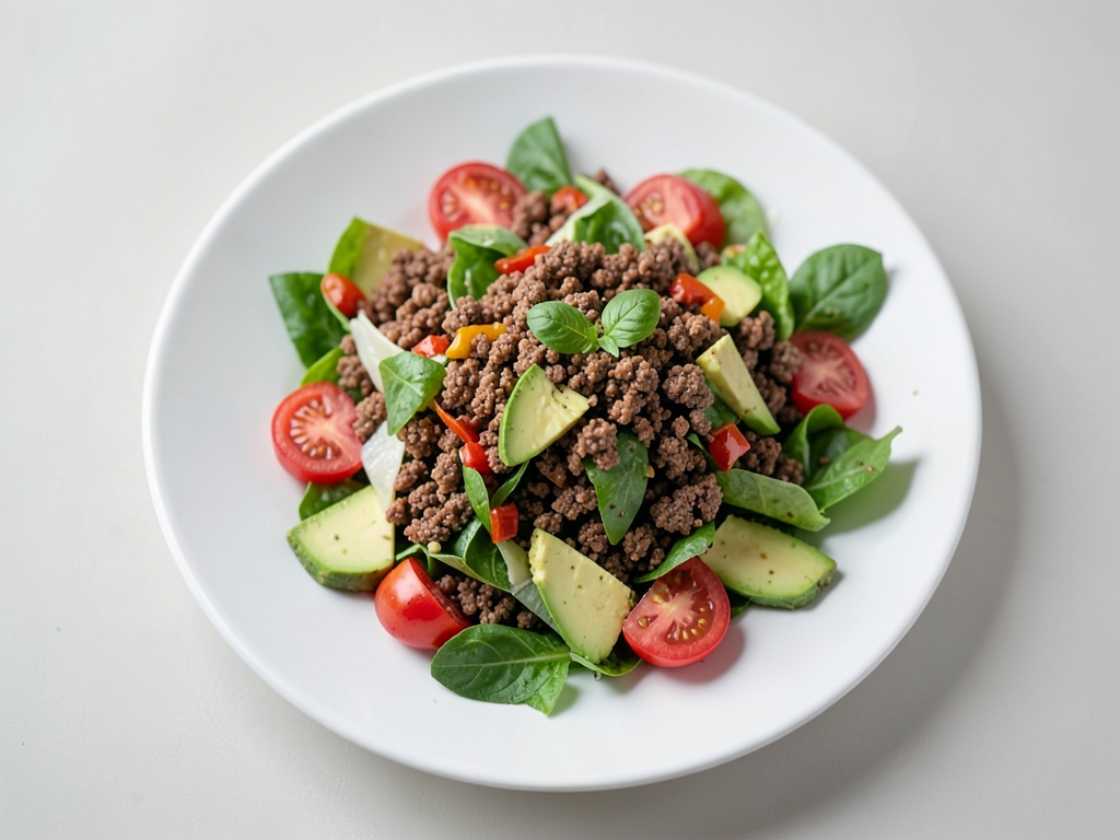 Insalata di Taco Keto con Carne Macinata