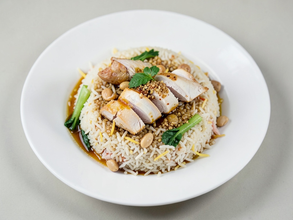 Khao Pad mit Hähnchen