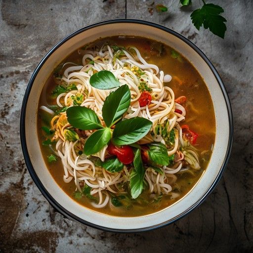 Khao Soi - Thailändische Nudel-Suppe
