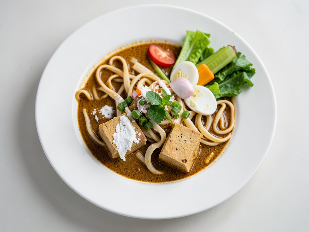 Khao Soi mit Gemüse - Vegetarische Version