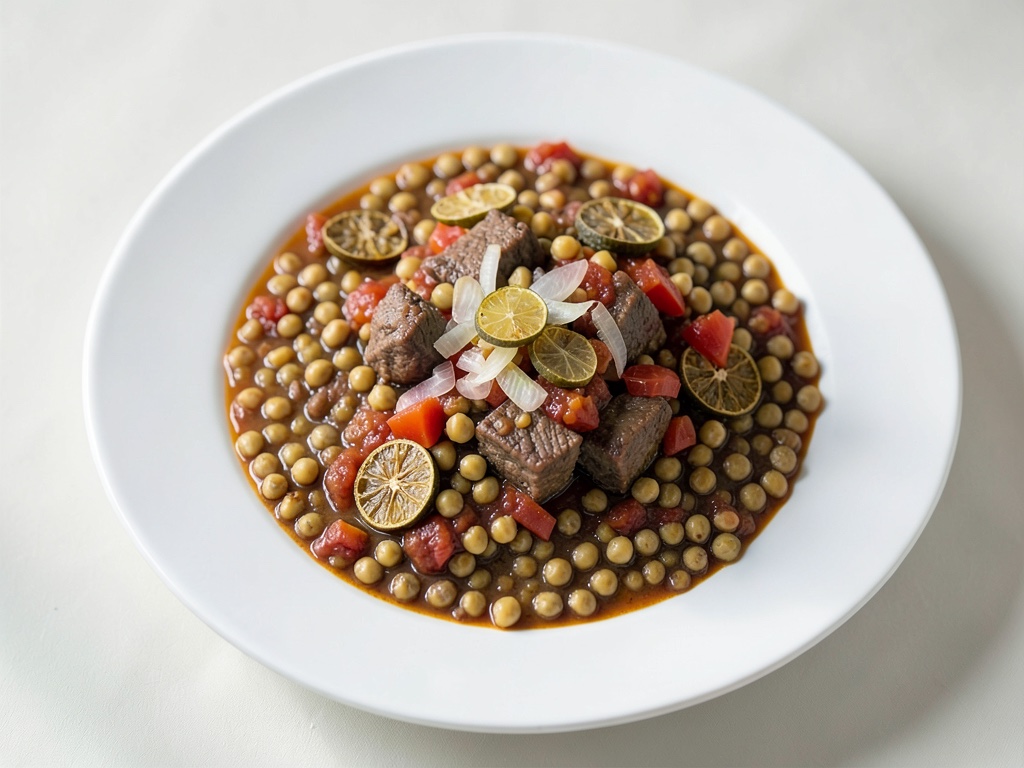 Khoresh Gheymé (Guiso de lentejas con limas secas)
