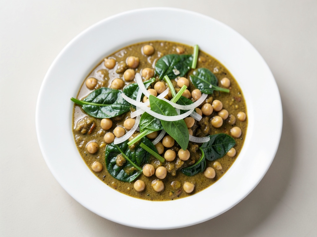 Kichererbsen-Curry mit Spinat