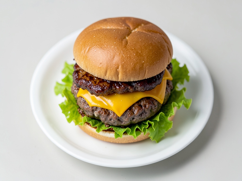 Klassischer Cheeseburger